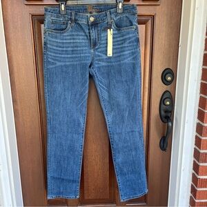 Kut from the Kloth Boyfriend Jeans Womens 8 Straight Mid Rise KP9065MA2 Denim